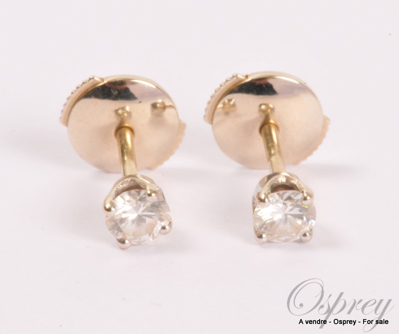 Gold and diamond earrings discount