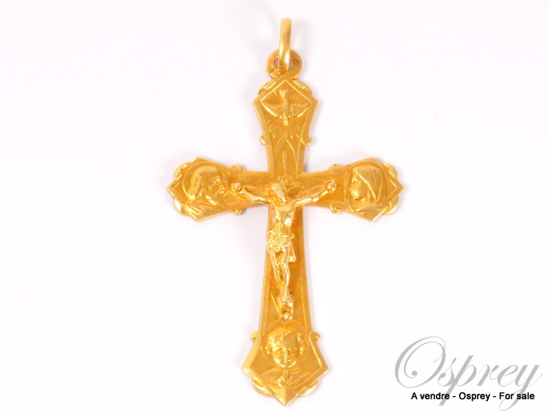 gold cross pendant Osprey Paris