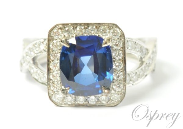 Sapphire and diamond ring