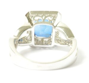 Sapphire and diamond ring - Image 7