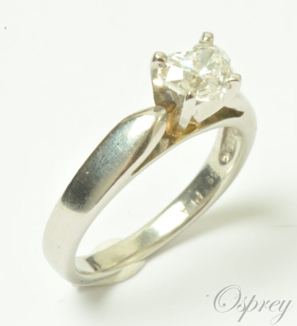 Heart Diamond Solitaire Ring