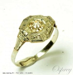 Bague diamant Art Déco Osprey Paris