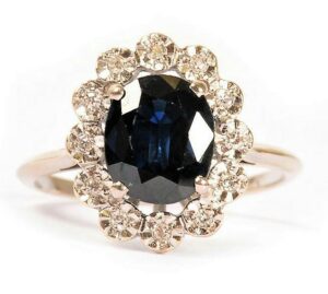 Sapphire and diamond ring