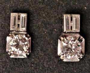 Art Deco boucles d'oreille