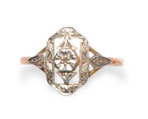 Bague Art Deco diamant