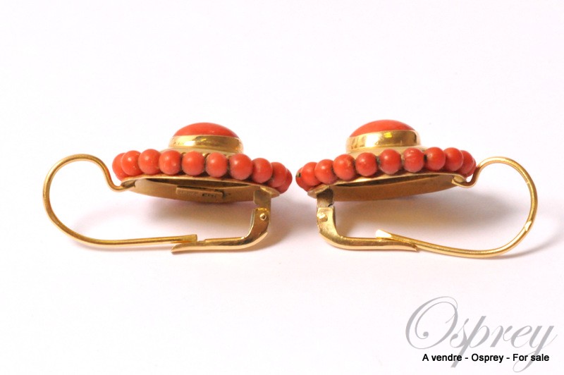 Coral earrings Osprey Paris