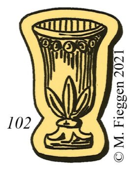 Poinçon de gobelet, petite recense d’or et argent, départements de la 4ème division : Sud-Est, 1819.