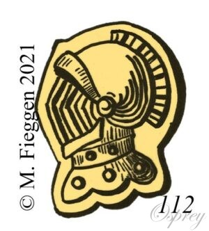 Poinçon de morion, petite garantie or, départements de la 7ème division : Ouest, le 16 août 1819 au 9 mai 1838.