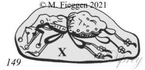 Weevil hallmark to left with assay office symbol between the legs, in a shaped border