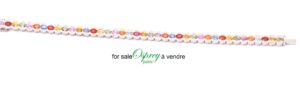 bracelet en or blanc et saphirs de couleurs