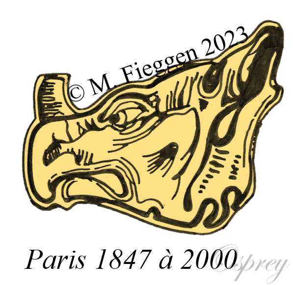 150. Poinçon de charançon à gauche dans un cadre ovale - Osprey Paris